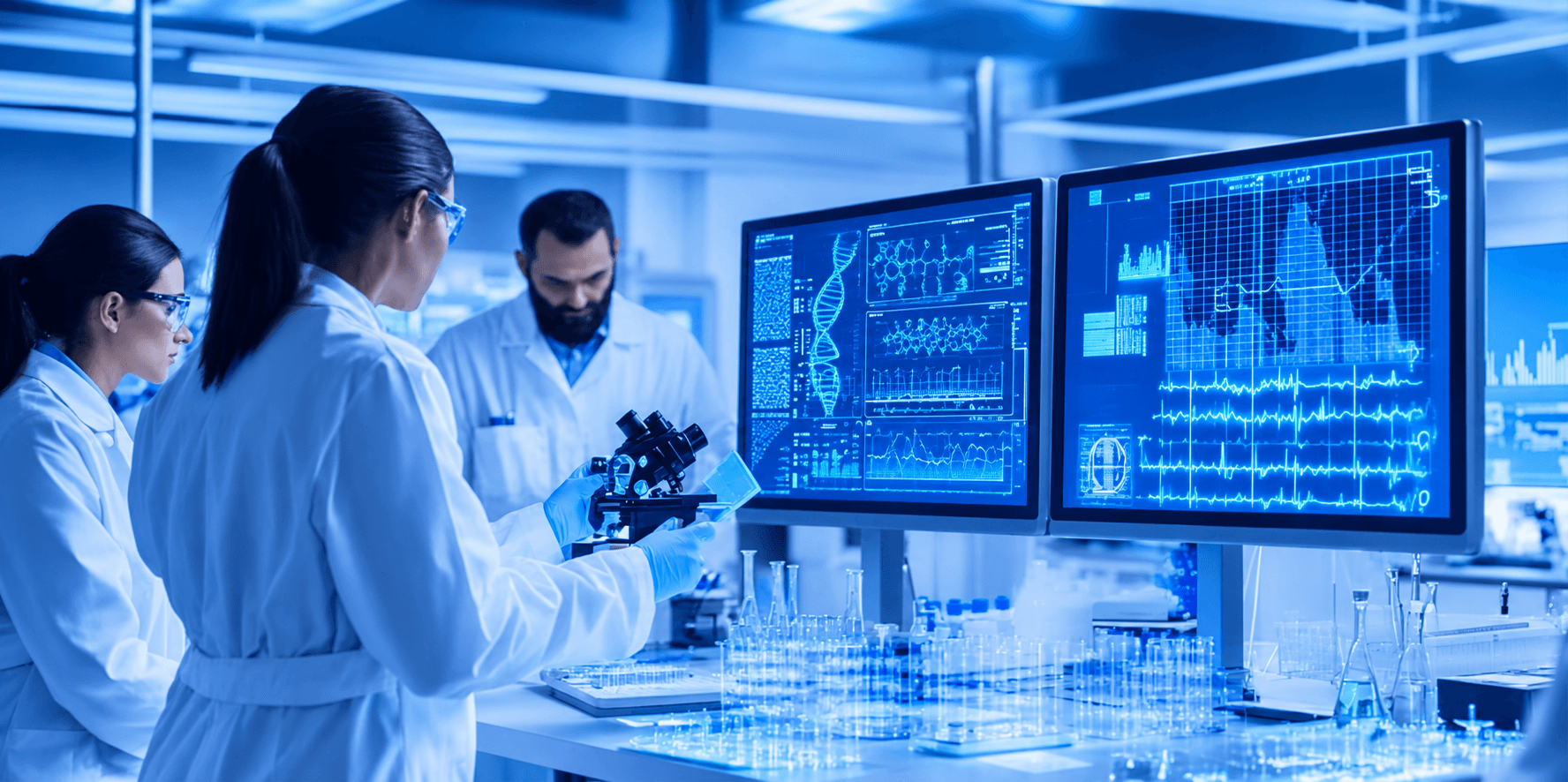 ResearchPath clinical trial operations team in research laboratory